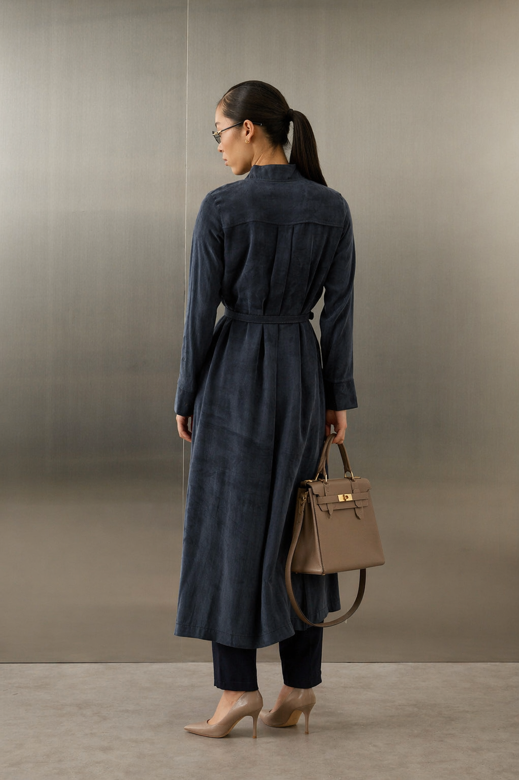 Elara Tunic – Deep Ocean Lyocell