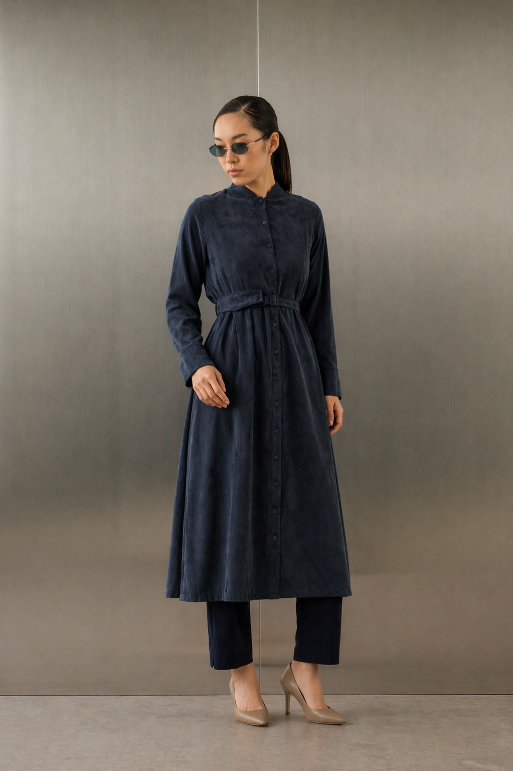 Elara Tunic – Deep Ocean Lyocell